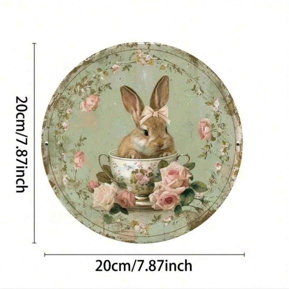 Retro Round Metal Sign for Shop Decor