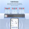 HIKVISION 16-Port Gigabit Cloud Managed Network Switch CN plug (adapter included)