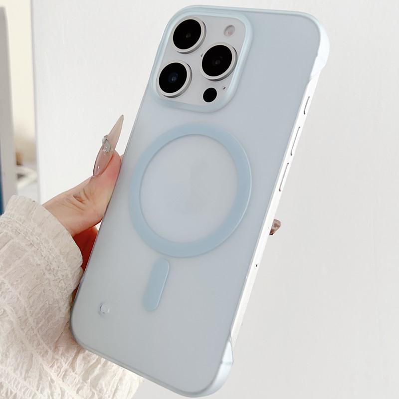 

Frameless Magnetic iPhone 17 Case: Fits 11-16 Pro, Compatible with Apple 12-14, Frosted Finish Apple 15 Pro