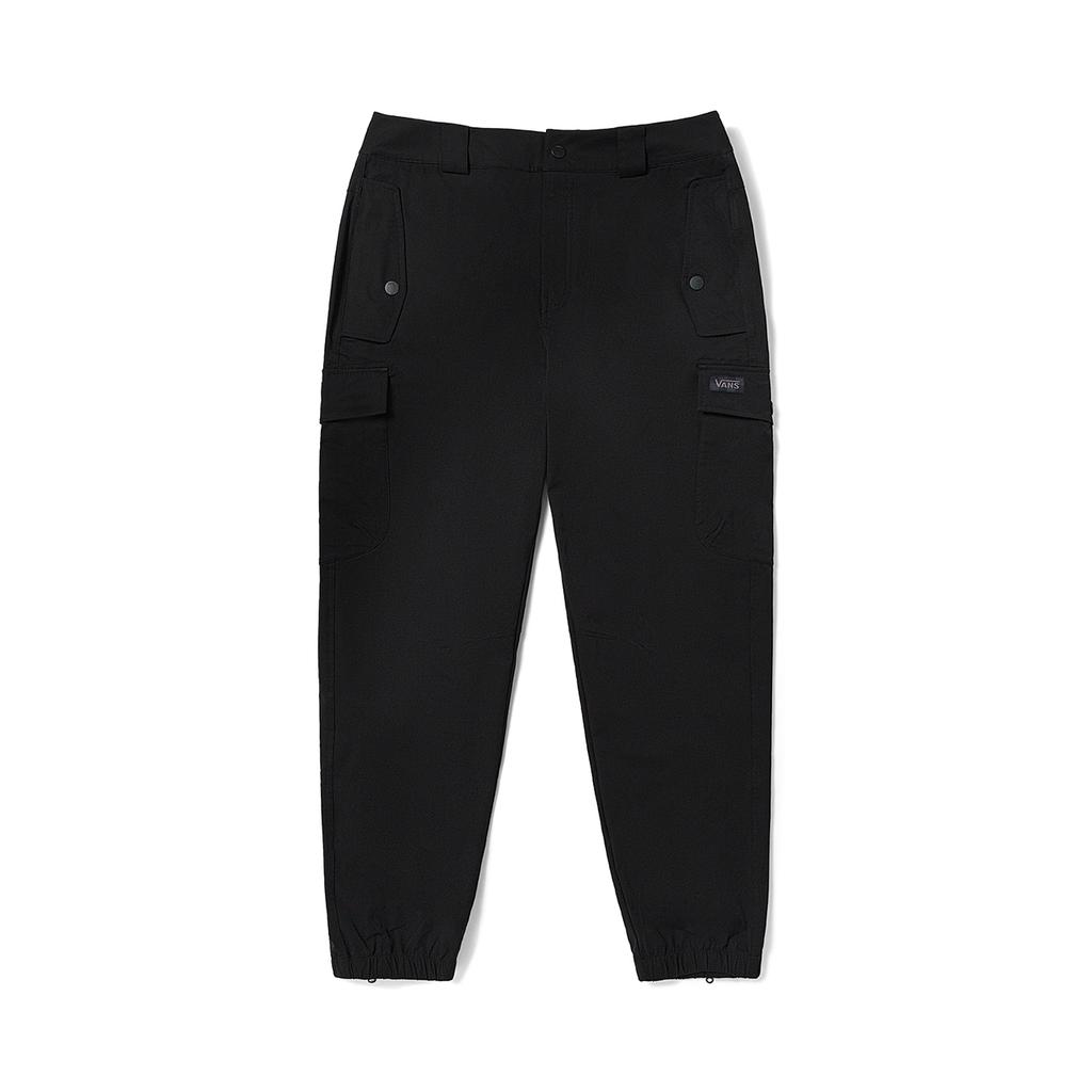 Vans Однотонные тканые спортивные мужские штаны для бега, черные VN000F2PBLK
