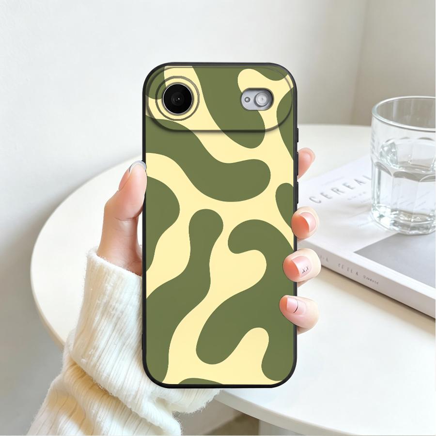 Black Dot Grid Phone Cover Case for Apple iPhone 17 18 Pro Max 15 Plus 16 18 XS XR 17e 16e 12 14 Air 13 Mini 7 8 11