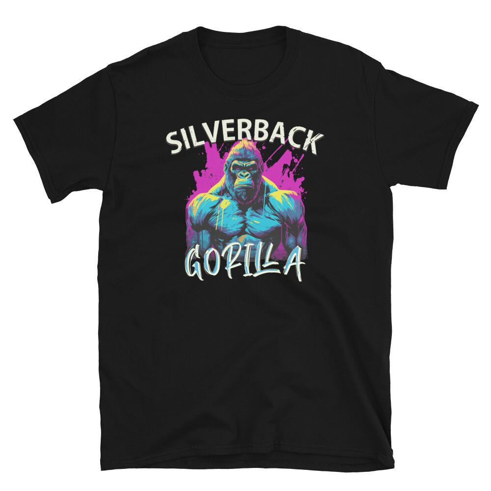 Gorilla Silverback Tshirt Jungle King Graphic Tee Silver Back Unisex T-Shirt S