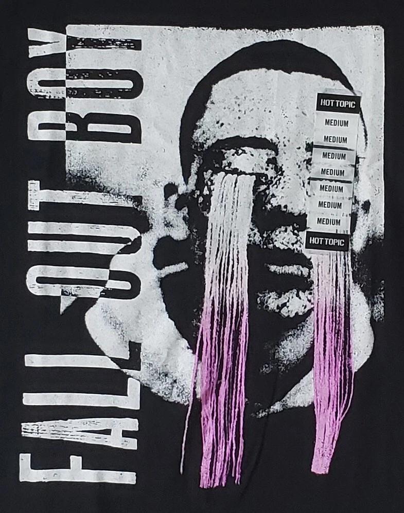 2025 Summer Casual Pure Cotton Men and Women FALL OUT BOY Size Medium Black T-shirt New with Label