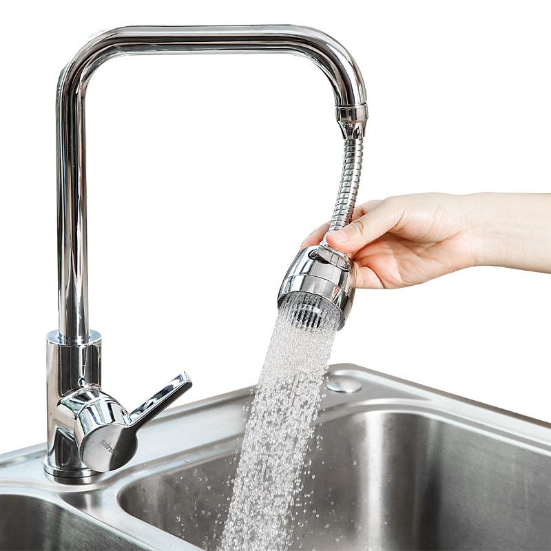 Baterie Cap anti-stropire Presurizat Filtru rotativ de 360 ​​de grade Aerator universal pentru robinet de bucătărie Extensie extinsă Economizor de apă