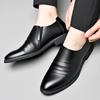 Mode Lässig Business Herren Lederschuhe Vintage Klassischer Gentleman Stil Bräutigam Hochzeitskleid Party Schwarz Derby Neue Erwachsenenschuhe Heiß