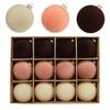 Velvet Flocked Christmas Tree Ornament Ball