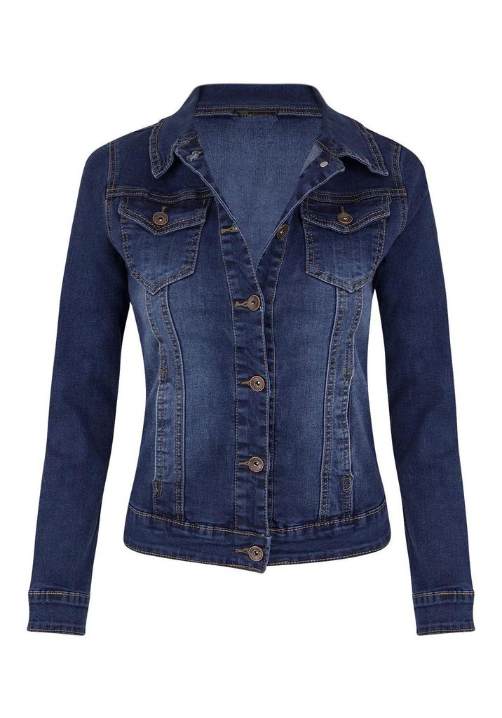 European Autumn/Winter Slim Fit Stretch Denim Motorcycle Jacket