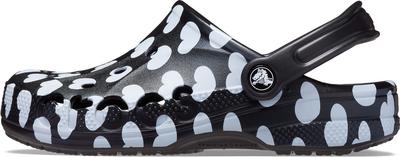 Unisex Baya Seasonal Printed Clog 28cm Sandals, Black/White,