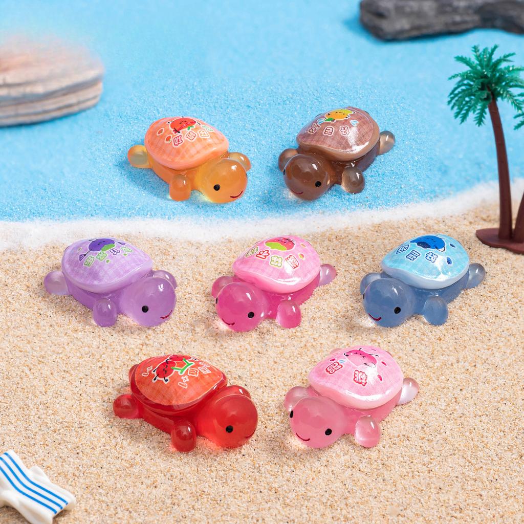 Mikrokrajina Svítící ve tmě Ovocná Želví Dvojice Dotek Kutilství Dekorativní Doplňky Želva Mini Pryskyřičná Drobnost