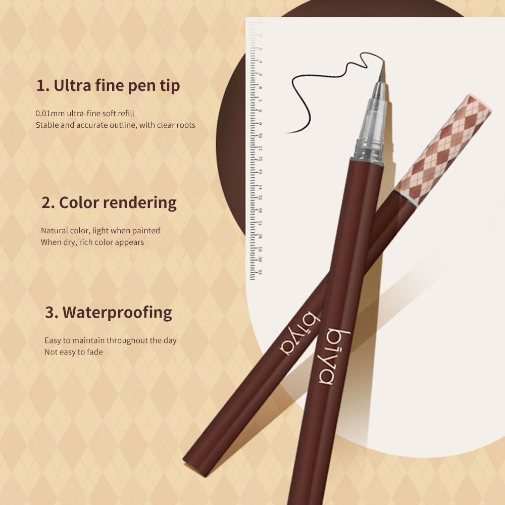 Crayon de tatouage de sourcils liquide, 3/1 MM, tête Ultra fine, étanche, résistant à la sueur, facile à colorer, maquillage cosmétique pour les yeux, 0.01 pièces