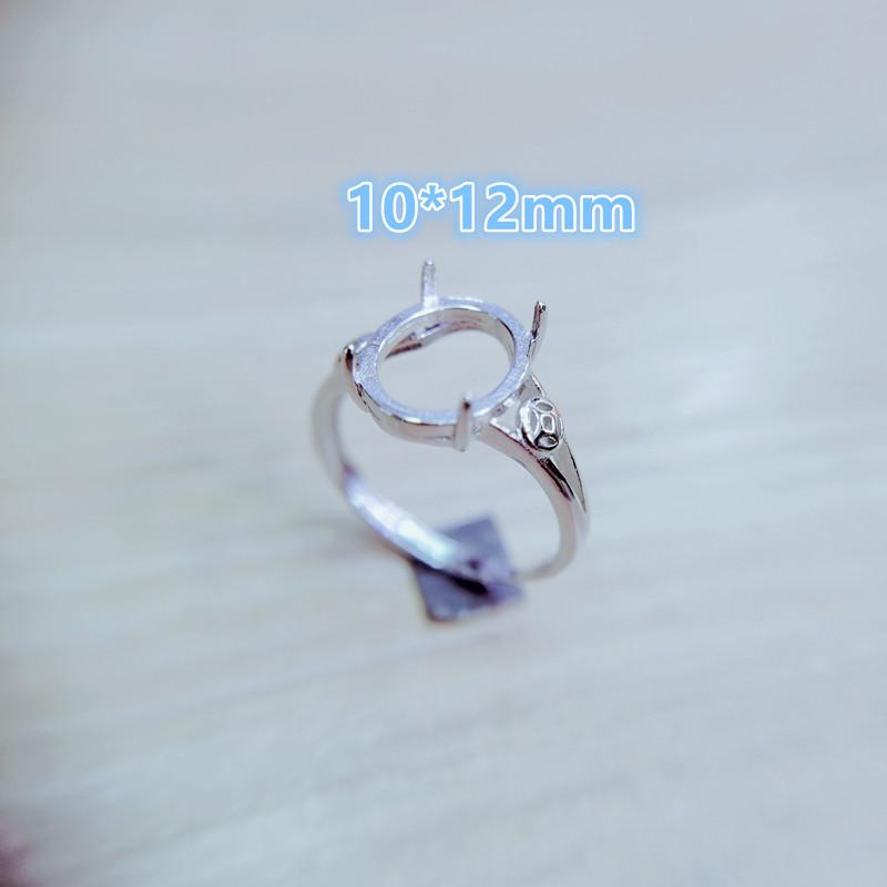 

925 Sterling Silver Women s Open Claw Ring Base Jewelry Setting Adjustable