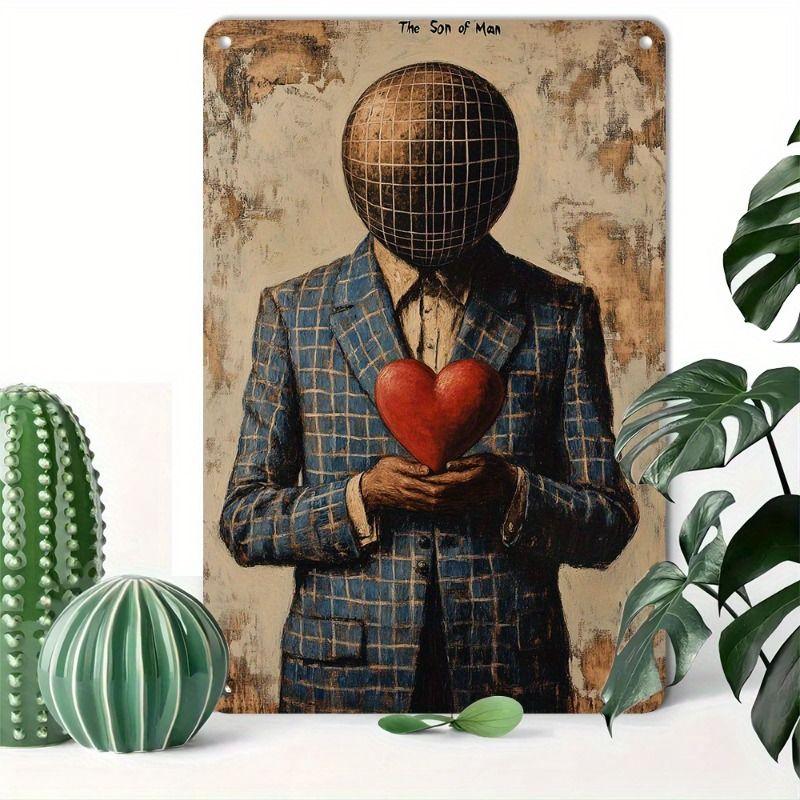 Metallschild im Valentinstags-Thema für Bar, Café, Restaurant