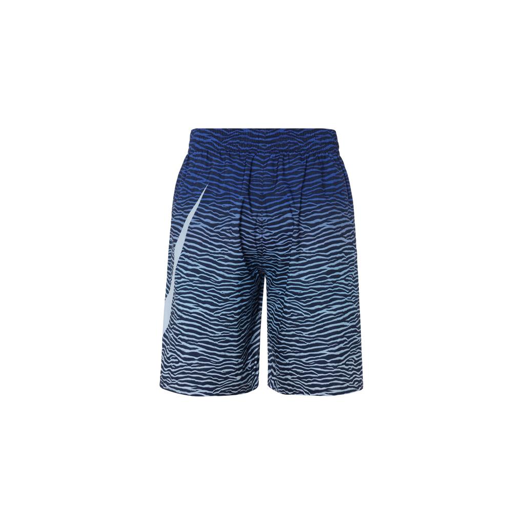 Nike Costume da bagno Versatile Moda Casual Allacciatura Vita Media Strisce Sfumate Pantaloncini da Spiaggia Uomo pantaloncini Blu Scuro FZ6461-410