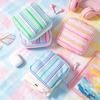 Modern Striped Storage Bag With Multifunctional Organizer For Travel And Makeup Use