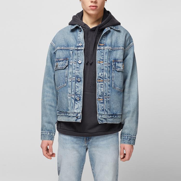 Levis Midnight Blue Loose Fit Denim Jacket Men Jacket 21261-0011