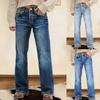 Cross-border Europe, America and 2026 New Retro High-waisted Narrow-version Wide-leg Jeans Loose Commuting and Thin Women's Jeans