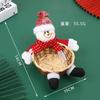 Santa Doll Dropship Basket Christmas Candy Bowl Christmas Candy Storage Basket Holder With Santa Claus Deer Snowman