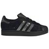 adidas Originals Superstar II W Core Black Silver Metallic Off White Women's Shoes IH4200