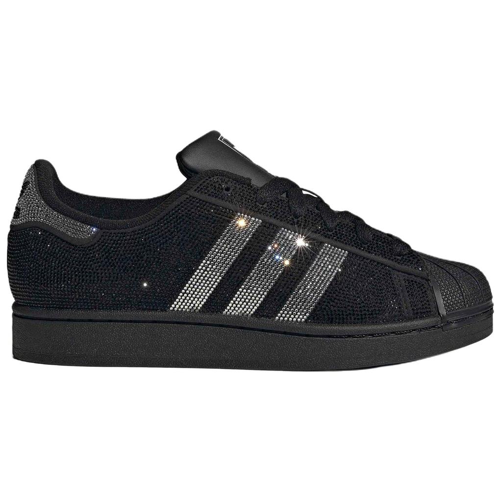 adidas Originals Superstar II W Core Black Silver Metallic Off White Women's Shoes IH4200