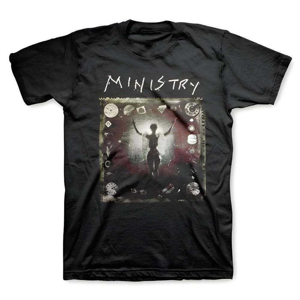 Футболка Ministry Industrial Metal Band Черная с смелой надписью MINISTRY Свободный крой Унисекс Футболка для мужчин Быстросохнущая футболка S разноцветный