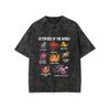Vintage Cute Chicken Breeds Print T-Shirt Funny Farm Animal Graphic Casual Crew Neck Short Sleeve for Men Women Summer Wear Daily Wear Cool Top