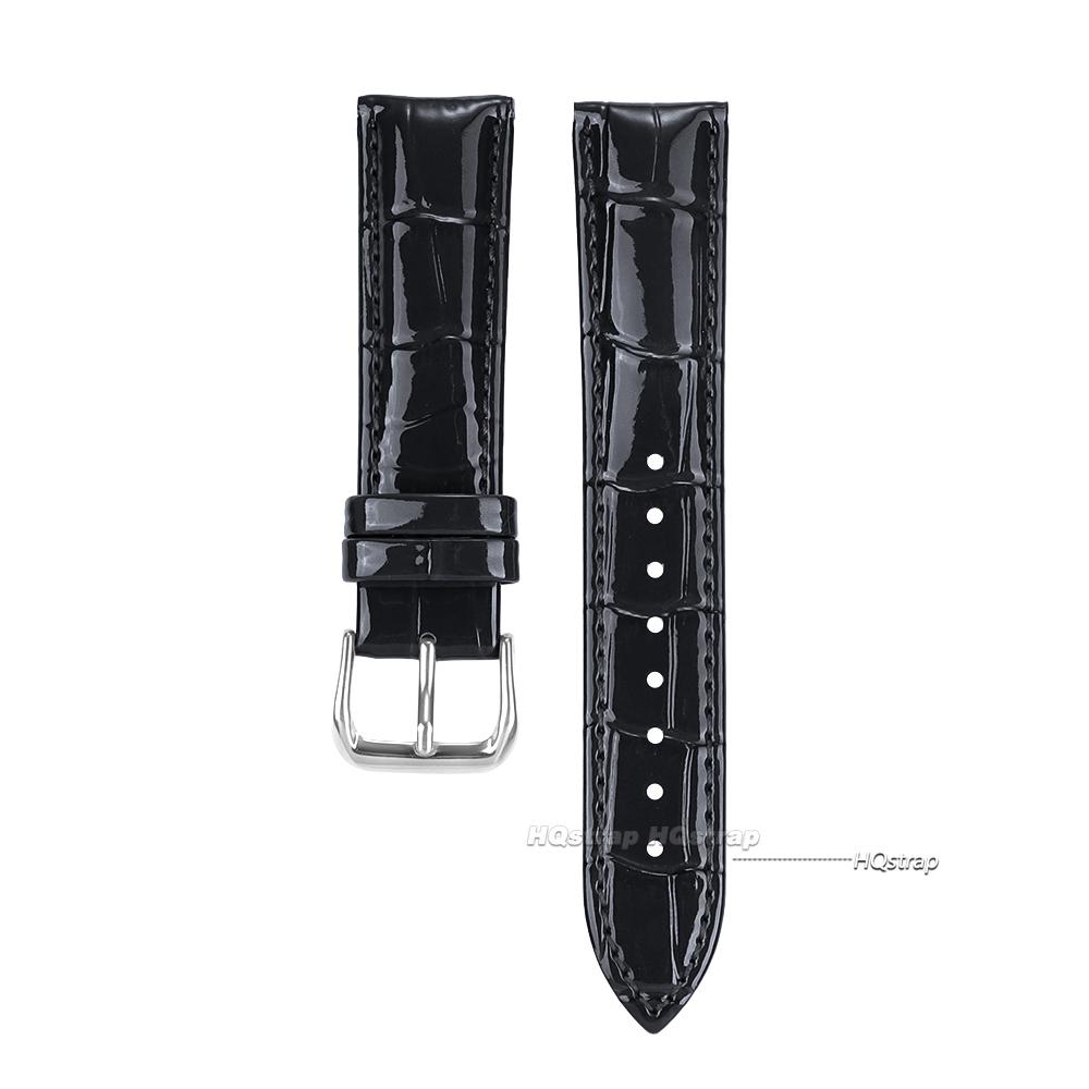 Leather Calfskin Strap 16mm 18mm 20mm 22mm Slub Pattern Watchband for Women Men Sport Watchband 12 14 19 21 24mm Universal Belt