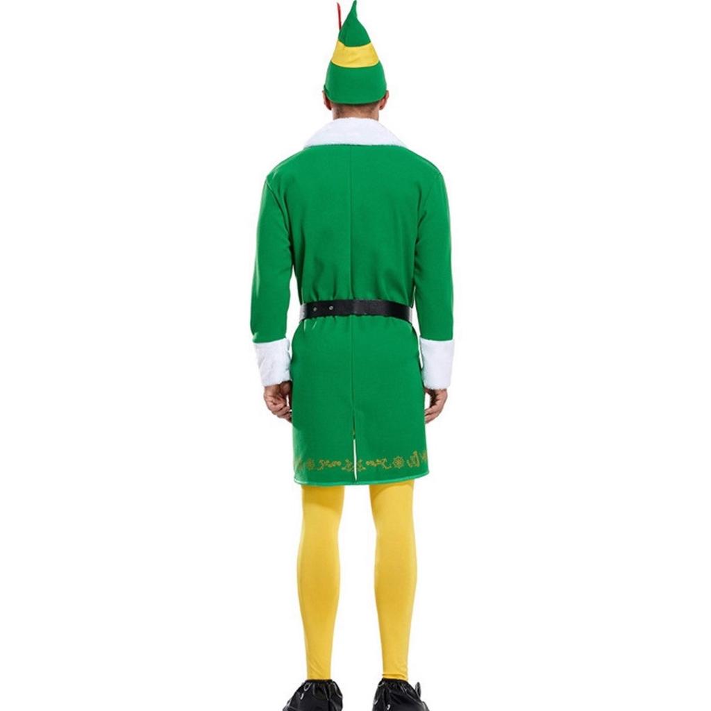 Νέα Χριστουγεννιάτικα ρούχα ενηλίκων φόρεμα πριγκίπισσας φθινόπωρο και χειμώνας μακρυμάνικο ρούχα παράστασης ξωτικού ανδρικά