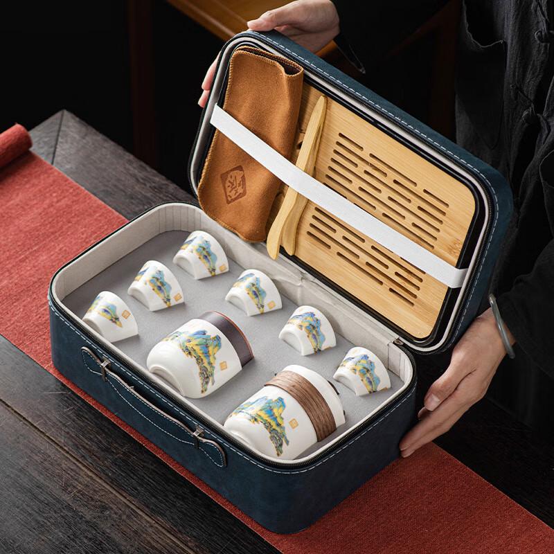 Xunyi Ceramic Travel Kung Fu Tea Set