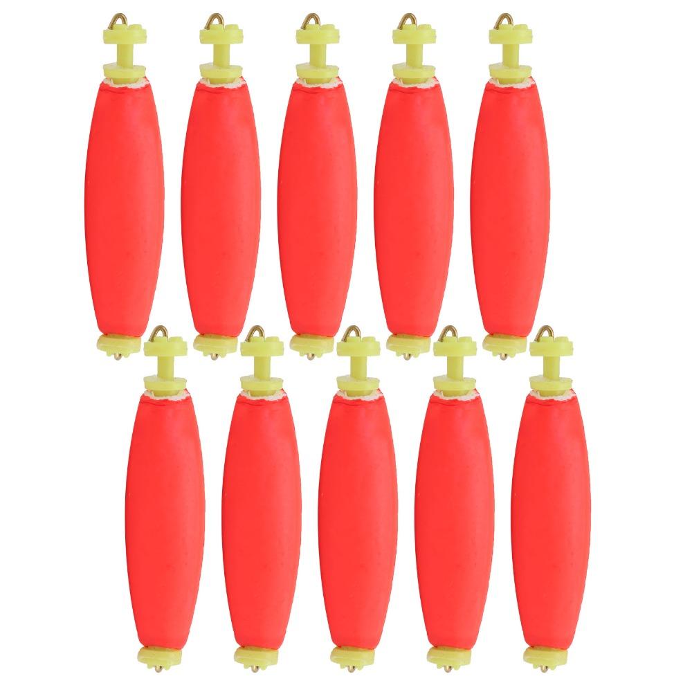 10PCS EVA Foam Fishing Floats Clip-on Fishing Float Bobber Durbable Fishing Bobbers Outdoor Fishing