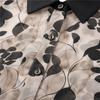 Three-quarter Sleeve Printed Chiffon Shirt for Women Summer New Style Mid-sleeve Shirt for Women with Age-reducing Style and Style