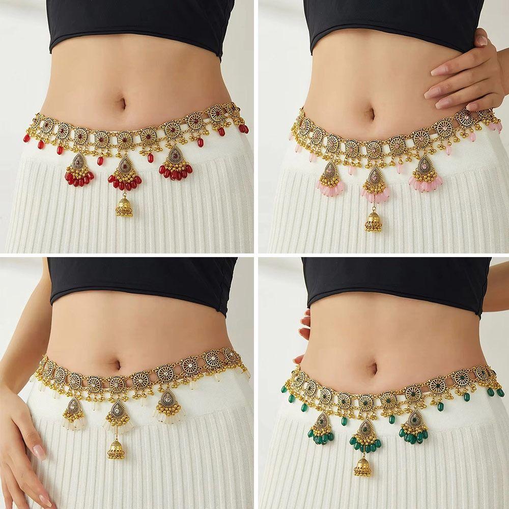 Bohemian Waist Chain Handmade Resin Beads Chain Fashion Ethnic Body Jewelry  Women