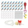 Continuous Water Circulation Drinking Fountain Dual-spring Nozzle Rabbit Waterer