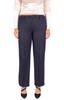 Eleganckie Spodnie Damskie Wizytowe Spodnie Rozszerzane Granatowe 36 /29 S