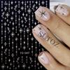 Iridescent Gold Starburst & Dots Nail Art Stickers – Women's Fantasy DIY Decals