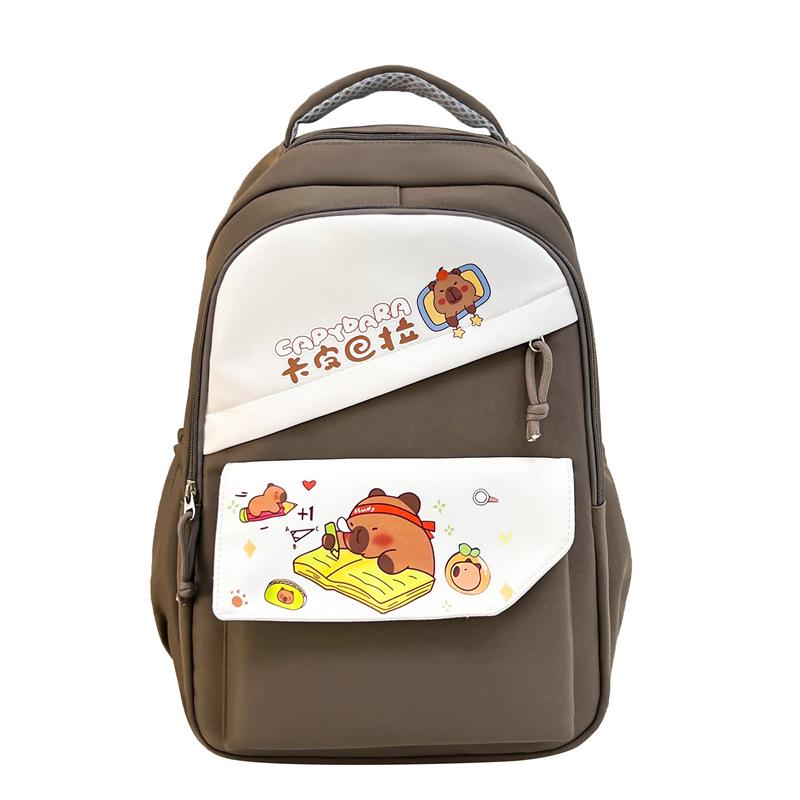 2025 Japanischer Niedlicher Capybara Rucksack: Leicht & Süß für Junior- und Senior-Highschool-Schüler