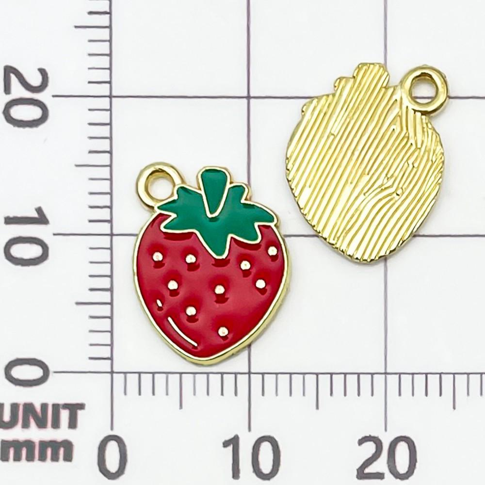 30 Colorful Fruit Enamel Pendants for DIY Jewelry - Apples, Watermelons, Cherries