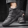38-46 Fall/ Winter Mens Handmade  Leather  Soft Sock Ankle Boots Autumn Winter Men Boots Men's Ankle Boots Handmade Plush Shoes Casual Shoes