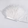 Ostrich Feather Trim 8-10cm 10-15cm 10Meters Fringe White for Clothes Ribbon Skirt Plumas Plume Decoration Wedding Party