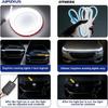 LED Yellow White Car Daytime Running Light Strip Scan Turn Signal Indicator Headlight Car Hood Decorative Light Universal 12V