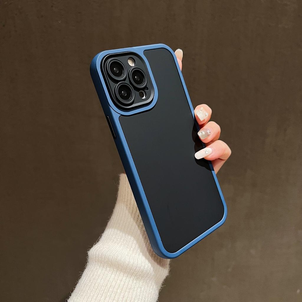 Contrast Color Two-color Splicing Two-in-one Suitable for Apple 15PROMAX Anti-fall IPhone 14 Phone Case 13 Silicone Soft