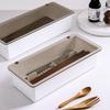 With Drain Tray Chopstick Box Drainage Cutlery Storage Box  Utensil Holder