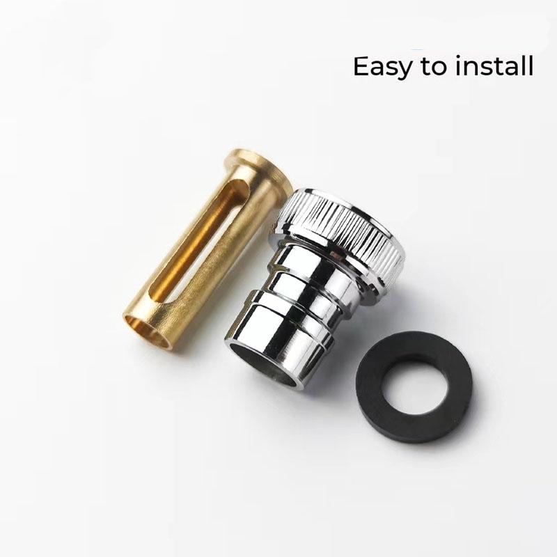 Brass Automatic Water Stop Connector for Washing Machine Faucet Leakproof Quick Adapter