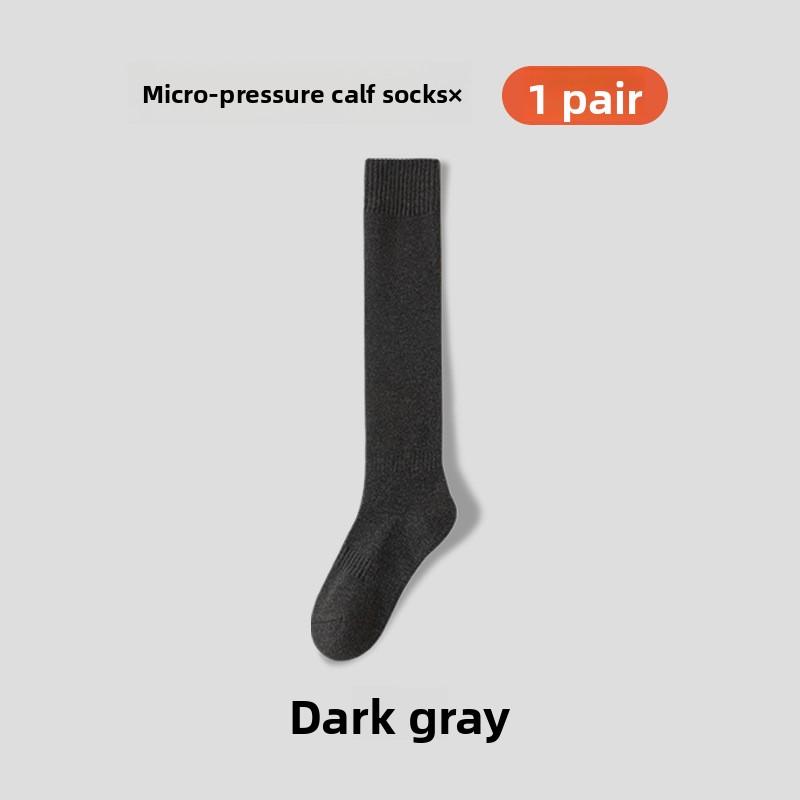 Female Autumn and Winter Thick Hair Ring Warm and Cold Waist Not Frozen Feet Calf Socks