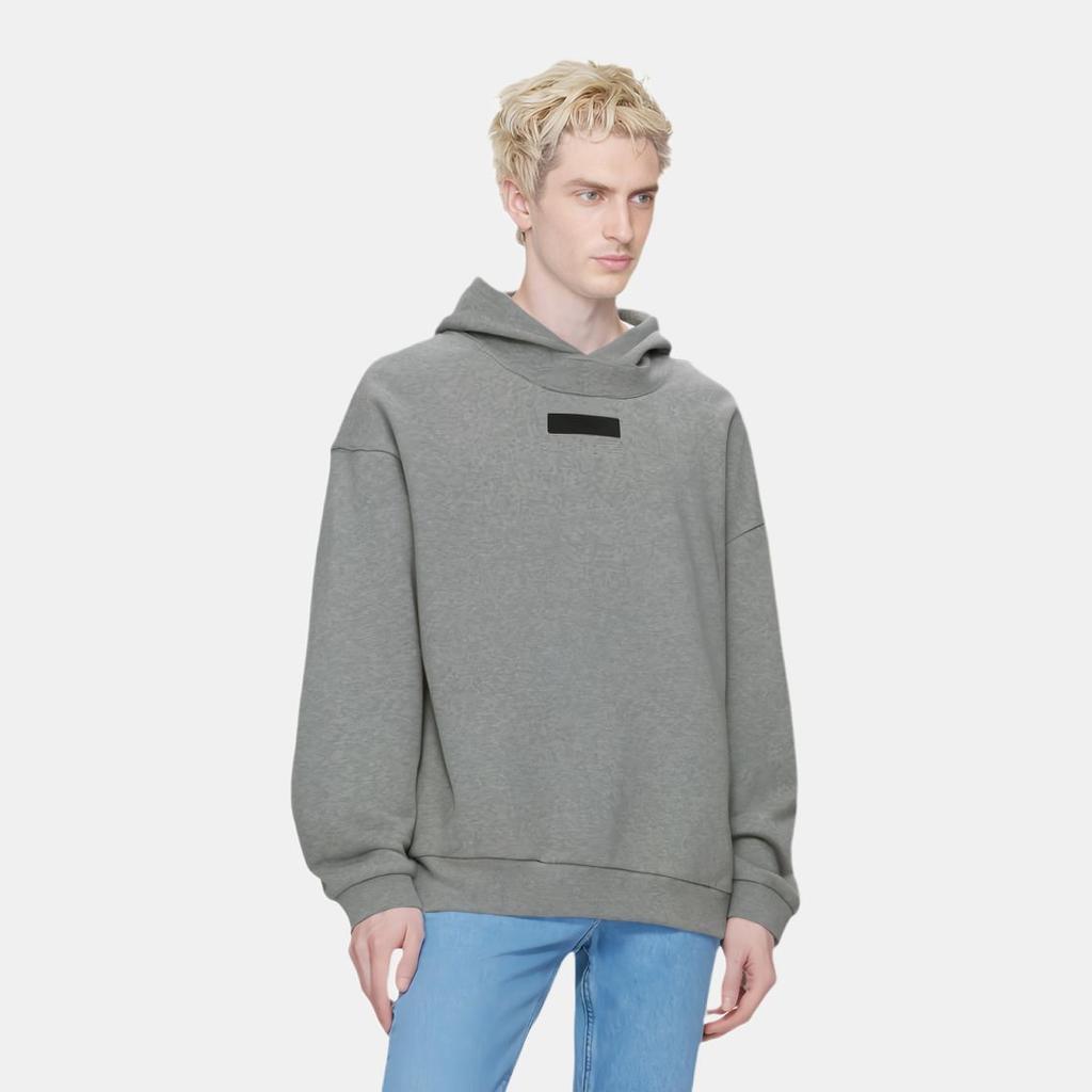 Fear of God Essentials Pullover Hoodie Dark Heather Oatmeal Men Tops Grey 192SP242053F