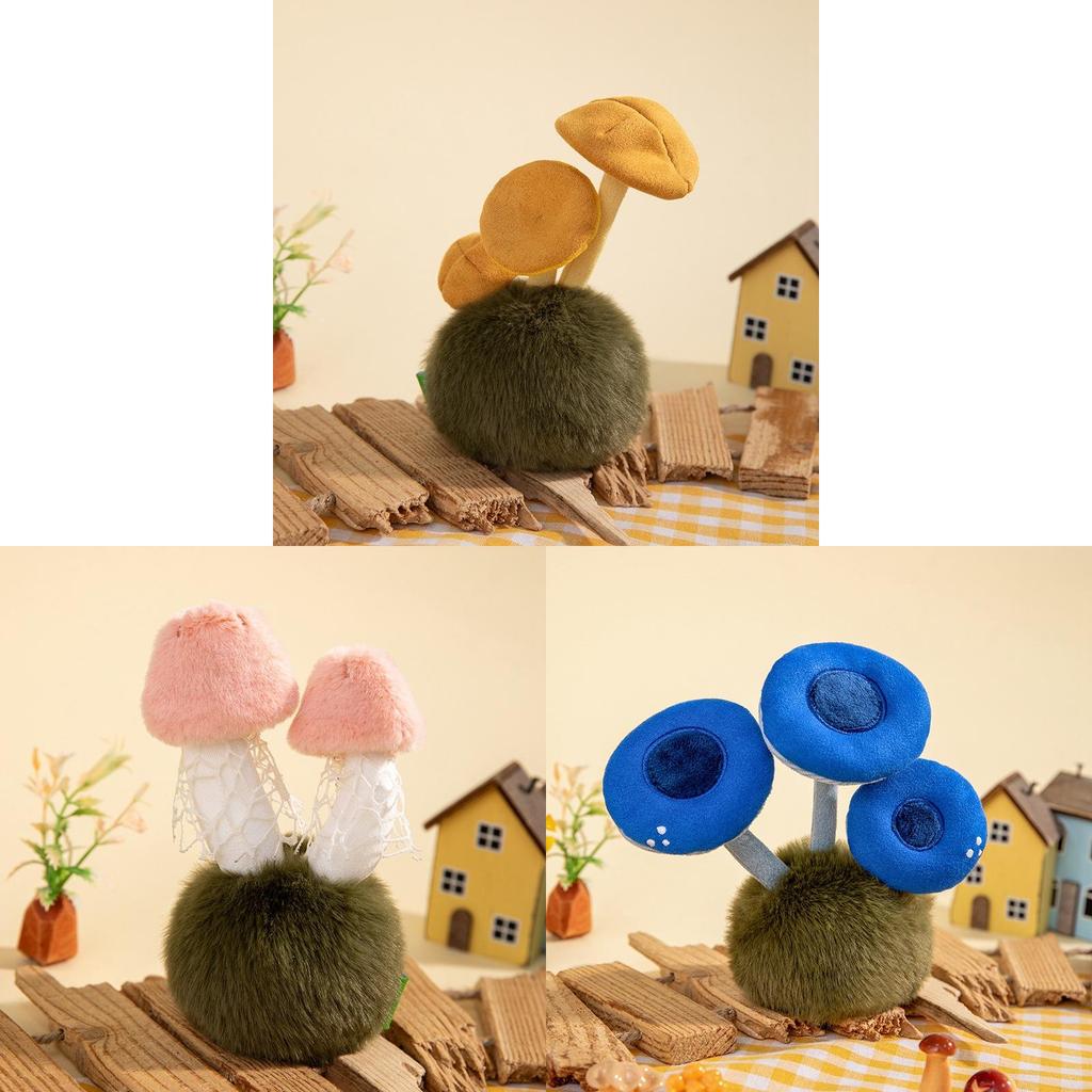 Plush Mushroom Desk Buddy With Soft Pp Cotton For Office Decor And Gift For Women