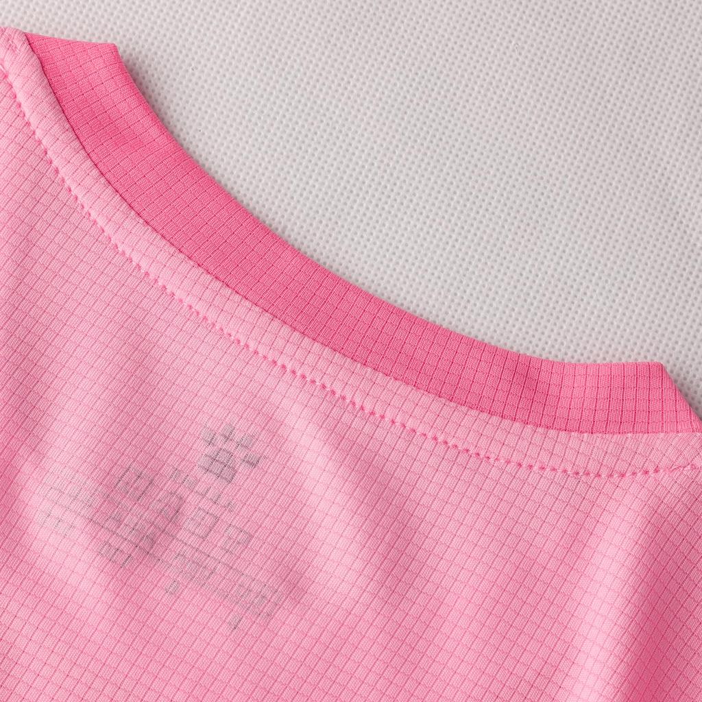 Kelme Junior Soccer Training Wear, Quick-Drying, Breathable, Short Sleeve and Shorts Set (Pink, Size 160cm)