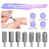 Grinding Head Steel Cylinder Nail Drill Grinder Bit For Precise Manicure Filing Acrylic Removal Salon Manicure Tool