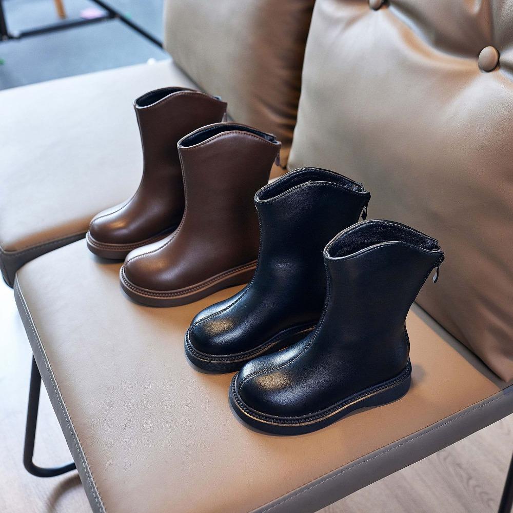 New autumn and winter girls boots velvet girls cotton shoes baby boots high top shoes