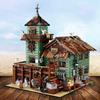 2614-Piece Fisherman's Hut Building Block Model Puzzle Block Handicrafts Room Decorations Halloween and Christmas Eve Holiday Gifts