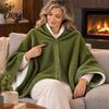 USB Powered Heating Wrap Heated Shawl Wraps for Women, Wearable Blanket, Portable Blanket Soft Knit Warm with 3 Heat Settings & Fast Heating,